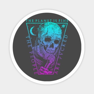 THE PLANET IS FINE (TEAL / PURPLE) Magnet